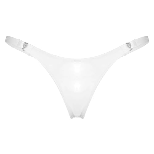 Érotisme, Sexe Et Sensualité String Taille Basse avec Dos en T, Blanc, L