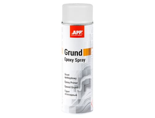 APP Epoxy Grund Spray | Apprêt époxy bombe | Primaire antirouille metal | Protection contre la corrosion | Gris clair | 500 ml