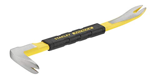 Stanley Fmht1-55008 Arrache-Clous Griffe Étroite Gamme FatMax - Pinces Biseautées - Acier Au Carbone - Tête Plate - Poignée Plastique - Finition Antiglisse