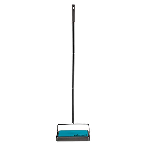 Bissell Easy Sweep Balai Compact pour Tapis et Sol, 2484A, Bleu Sarcelle