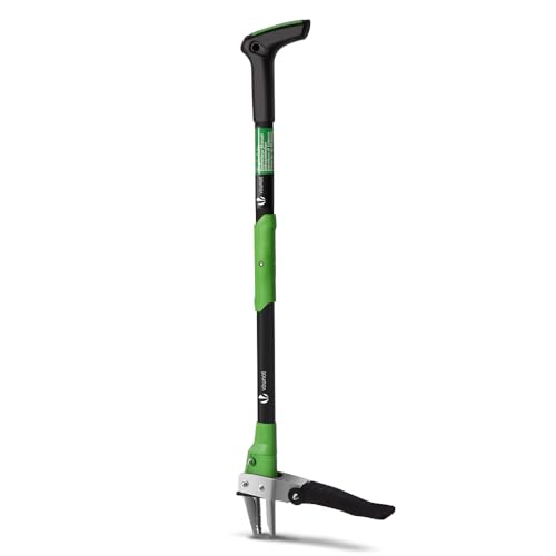 vounot® Désherbeur Manuel Longueur 100cm en Acier Inoxydable Extracteur de Mauvaises Herbes Outil de Désherbage Solide Longue Manche Idéal pour Jardin Pelouse