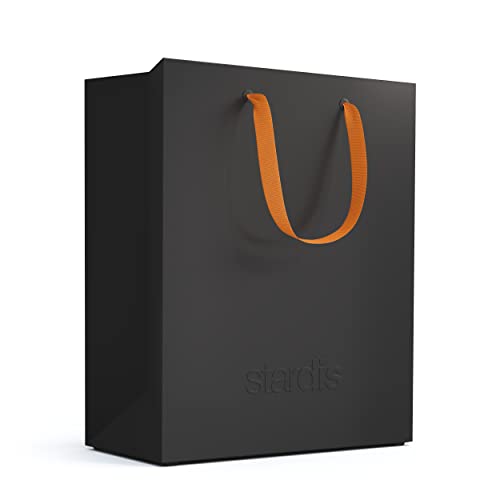 stardis binbox, corbeille à papier design rectangulaire, élégant bac à papiers avec poignées pour bureau, poubelle de bureau en plastique, noire