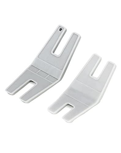 QWORK® 2 Pcs Outil de Pied de Biche pour Machine à Coudre, Aide à Couture Volumineuse en Plastique (2 Tailles)