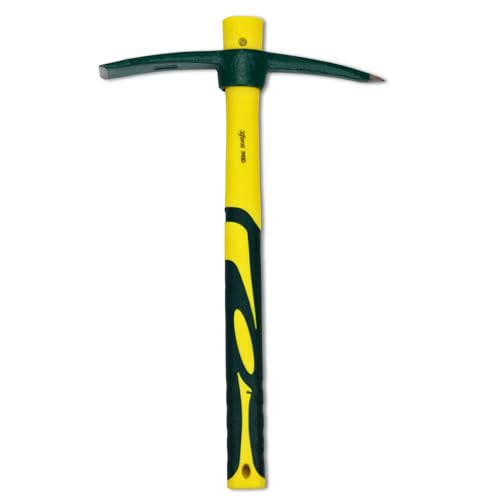 Xforst X-PF430 Pioche de Jardin. pour ameublir Le Sol, Le Jardinage ou la Prospection. avec poignée en Fibre de Verre légère et Solide et tête Robuste en Acier forgé à Haute teneur de Carbone.
