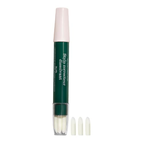 MANUCURIST • Stylo Dissolvant • Stylo Correcteur Vernis Semi Permanent Green Flash et Vernis classique Green + 3 Mines Biseautées de Rechange • Pinceau Dissolvant 96,5% Bio-Sourcé Sans Acétone