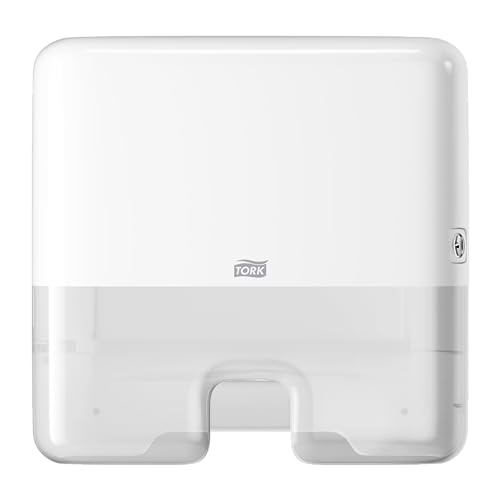 Tork Xpress, Mini distributeur murale pour essuie-mains interfoliés blanc H2, distribution feuille à feuille, gamme Elevation, 552100