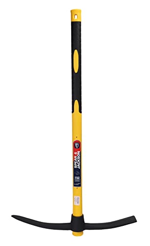 Spear & Jackson 81825 Pioche avec manche trimatière 2,5 kg, Noir/Jaune