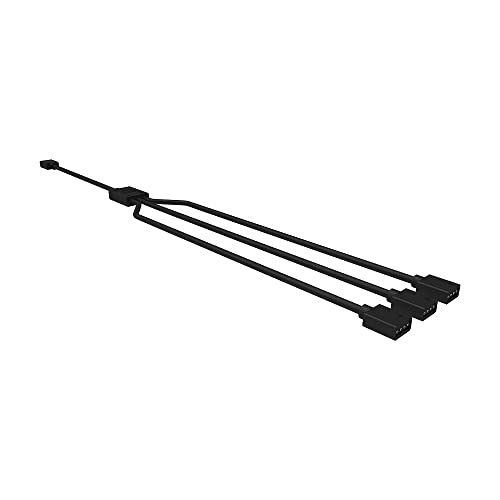 Cooler Master RGB 1-to-3 Splitter Câble répartiteur 1 à 3, connecteur LED 4 broches et 5 broches, 58 cm, R4-ACCY-RGBS-R2