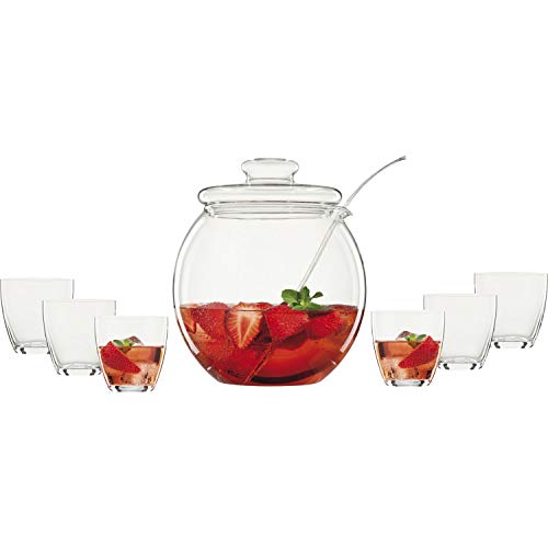 Bohemia Cristal 071–66015 Punch Set Libera 4,5liter, Cadeau (1 pièce)