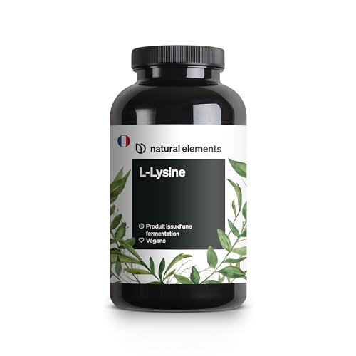 L-Lysine – 365 gélules – 1 000 mg par dose journalière – issu d’une fermentation végétale – végane, hautement dosé, sans additifs – fabriqué et contrôlé en laboratoire en Allemagne