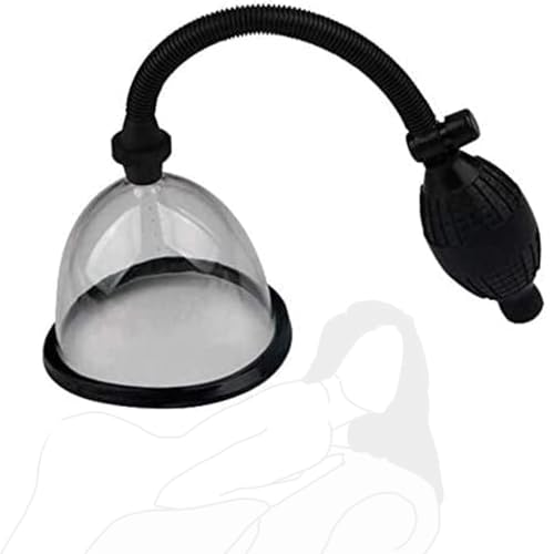 Jeu de chambre de femmes Muscle Massager en silicone Extracteur de vide manuel Bṣḍṃ (Noir)