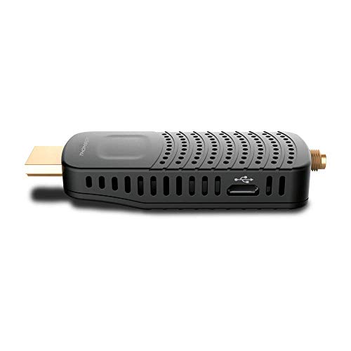 THOMSON THT82 Décodeur HDMI Stick TNT Full HD -DVB-T2 - Compatible HEVC265 - Récepteur/Tuner TV avec Fonction enregistreur (HDMI, Péritel, USB, Dolby Digital Plus)