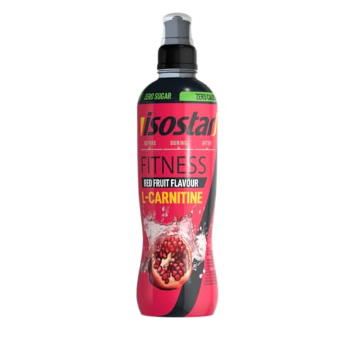 Isostar L Carnitine - Saveur Fruits Rouges - Boisson hydratatante pour sportifs - Sans calories - Sans sucres - 500 ml