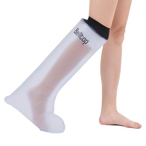 Protège-plâtre Jambe - Adulte. Protection 100% Étanche pour Plâtre pour douche/ baignade. Protecteur de Bandage. Protection douche antidérapante . Protection Plâtre Réutilisable. Sac Douche plâtre.