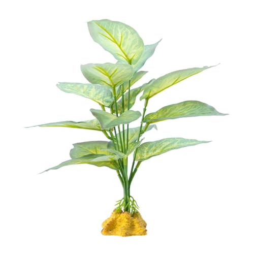 YIBOZI Plante pour reptiles - Plante flexible - Terrarium - Jungle Habita - Pour lézards et serpents - Décoration fausse plante