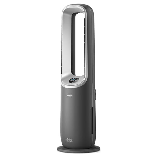 Philips Air Performer 3-en-1 : Purificateur, Chauffage & Ventilateur Rafraîchisseur – Nettoie 70m², Élimine 99,97% des Allergènes et Polluants. Filtre HEPA, Capteurs Intelligents, App (AMF870/15)