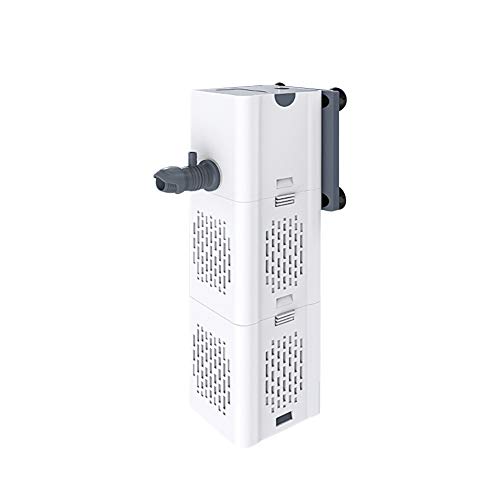 Tealight Filtre Intérieur Aquarium 80-250L,15W Débit de 1000L/H, Filtre Interne Pompe Filtre avec Éponges Filtrantes