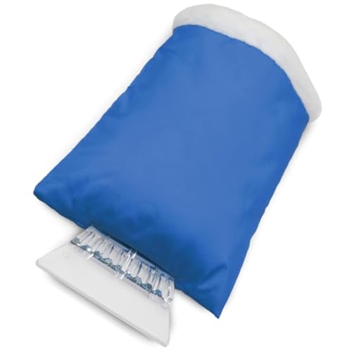 Idée pro mobilité® Grattoir à Neige Pare-Brise de Voiture avec Gant Isolé pour Protection Contre Le Froid - Outil de Déneigement Pratique pour l'hiver -Disponible en Plusieurs Couleurs