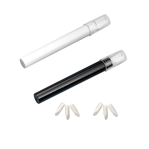 Neoreser 2 Pièces Stylo Correcteur de Vernis à Ongles, Nail Art Correcteur Retrait Stylo Remover Pen, avec 6 Pointes de Rechange pour un Vernis à Ongles Propre