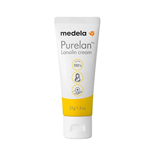 Medela - Crème d'allaitement à la lanoline Medela Purelan - mamelons douloureux, peaux sèches, 100% naturelle, hypoallergénique, 37g