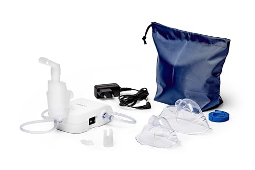 OMRON C803 - Nébuliseur compact, léger et facile à utiliser pour les adultes et les enfants, inhalateur pour traiter la toux et le rhume, la bronchite, l'asthme et plus encore à domicile