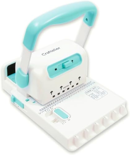 Craftelier - Mini relieuse Minty Duo Binding Machine : Compatible avec les spirales de jusqu'à 1' de diamètre et à anneaux de disques : Dimensions 23,5 x 16 x 21 cm