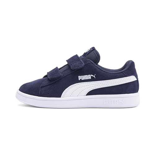 PUMA Mixte enfant Puma Smash V2 Sd V Ps Sneaker Basse, Peacoat Puma White, 31 EU