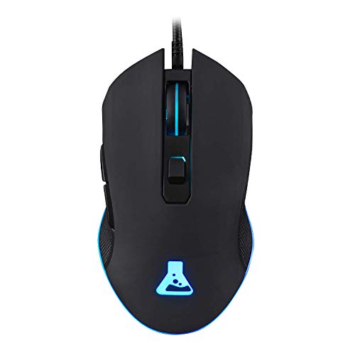 The G-Lab - Kult Helium Souris Gamer Filaire USB - Capteur Optique 800 à 6400 DPI, Rétroéclairage LED 7 Couleurs, 6 Boutons - Souris Gaming Confortable et Légère - Compatible PC PS4 Xbox One PS5