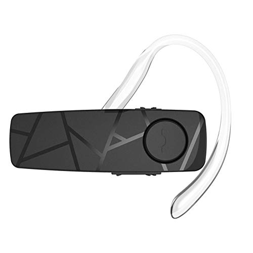 TELLUR Vox 55 Oreillette Bluetooth sans Fil Mono, Kit Main Libre, Multipoint - Deux Appareils Connectés Simultanés, Tour d'oreille 360° Droit ou Gauche, Iphone, Android et Computers