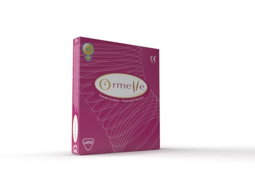 ORMELLE - Préservatif Féminin - Latex Naturel - Lubrifiés - Protection Grossesse & IST - Bt de 1 x 2