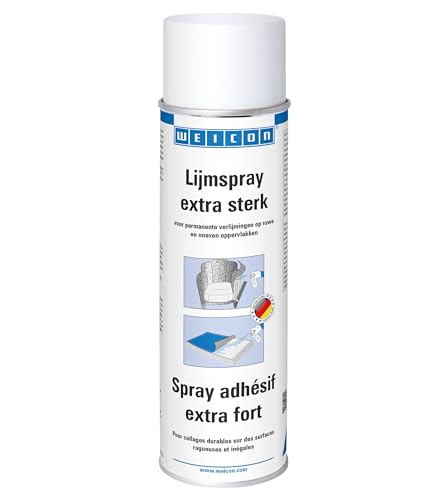 WEICON Spray Adhésif Extra Fort 500 ml/Adhésif universel/Pouvoir adhésif élevé