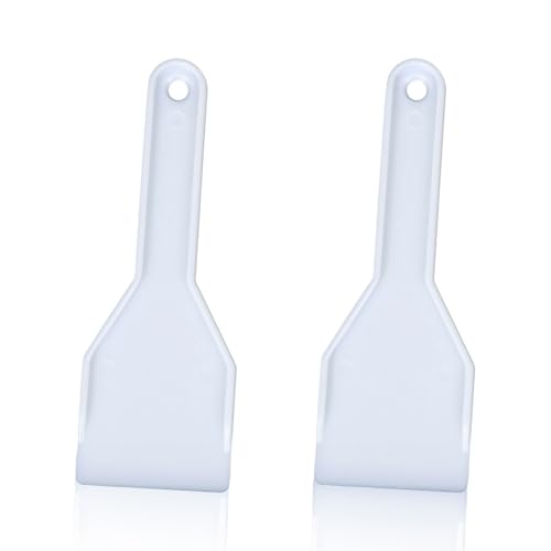 JEYORZY Set de 2 grattoirs à Glace en Plastique Rigide, grattoir dégivrage en plastique dur pelle, outil réfrigérateur grattoir congélateur, pour retirer la Glace et Nettoyer Le congélateur accessoire