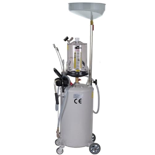 FUNYSF Récipient de collecte d'huile usagée - 75 l - Appareil d'aspiration mobile - Pour les vidanges d'huile usée et l'aspiration d'huile