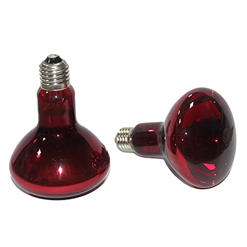 TRITAM Lot de 2 Ampoules Chauffantes pour de 100 W, Ampoules de Soleil Infrarouge pour Amphibiens, Ampoules Chauffantes pour pour Tortues, LéZards et Plus Encore.