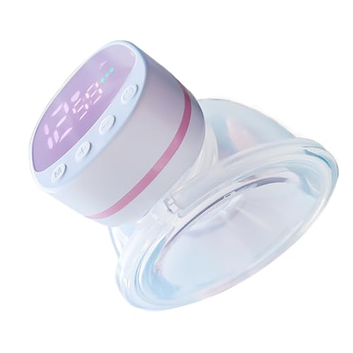 Lot de 2 pompes à lait mains libres - 3 modes et 9 niveaux - Extracteur de sein électrique silencieux avec écran LED - Longue durée de vie de la batterie - Bride de 24 mm
