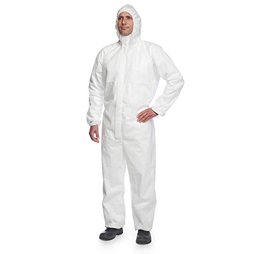 DuPont ProShield 20 Combinaison de protection à capuche catégorie III, type 5 et 6 Blanc Taille XL