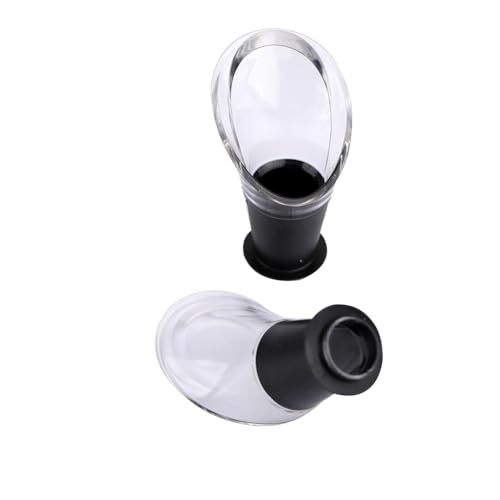 Vacu Vin 18540612 Lot de 2 Stop Gouttes Noir
