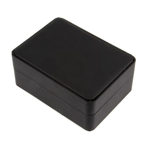 YIZITU Boîte de rangement en polyuréthane noir pour 6 paires de boutons de manchette, broches, bijoux, organisateur pour voyage