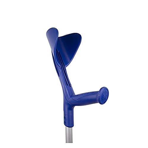 Evolution Fun, Béquille orthopédique, Hauteur réglable, Poignée ergonomique, Aluminium, Bleu, 1 unité