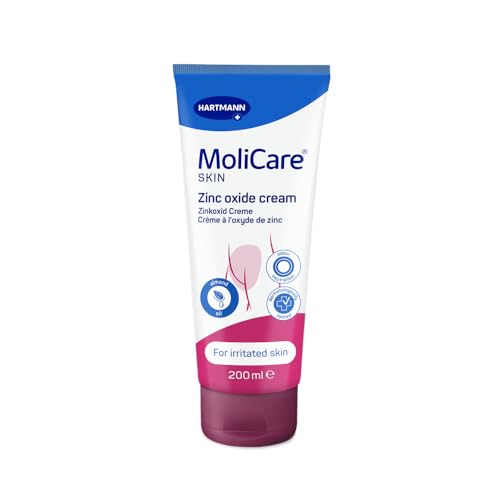 MoliCare Skin - Crème à l’Oxyde de Zinc Pour Protéger la Peau des Parties Intimes Irritées - pH Neutre à la Peau - 200 ml