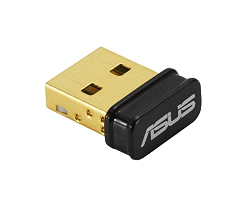 ASUS USB-BT500 - Adaptateur USB Bluetooth 5.0, 2 x Transfert de données, 4 x Gamme de signaux, rétrocompatibilité complète avec Bluetooth 4.x, 3.x, et 2.1.