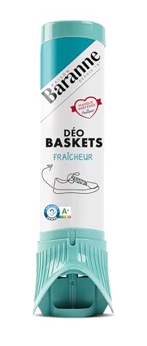 Baranne Odor Stop | Déo Fraîcheur | Spray Anti-Odeur | Neutralise les mauvaises odeurs | Chaussures de ville, Baskets | Aérosol 100 ml