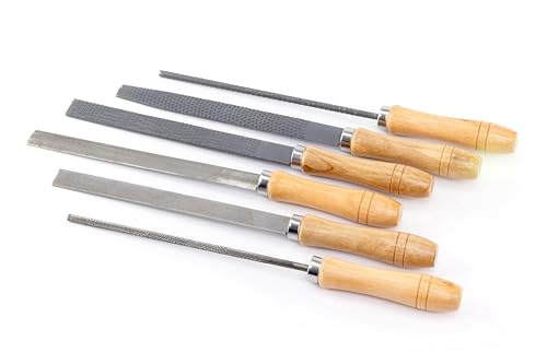 Kippen 1120X Lot de 6 limes et râpes à bois et métal de 200 mm.