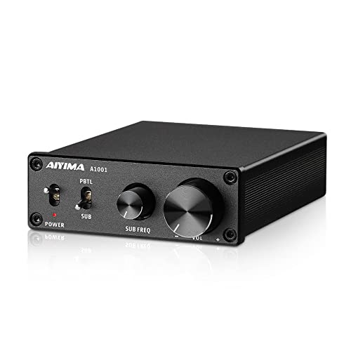 AIYIMA A1001 amplificateur de subwoofer Mono Classe D amplificateur Audio Amplis de Puissance numérique HiFi amplificateur 100W cinéma Maison DC12-24V