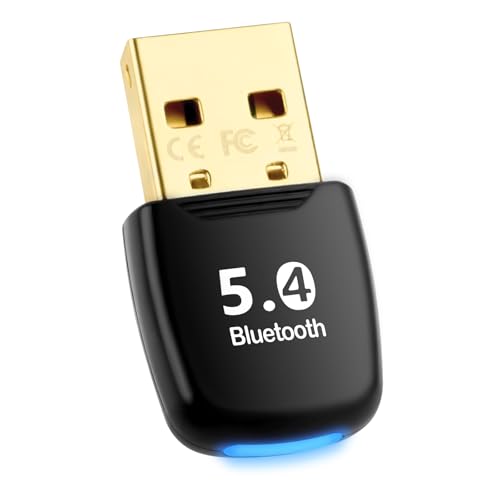 Dongle Bluetooth PC 5.4 Cle Bluetooth pour PC Clé Bluetooth PC Adaptateur Bluetooth PC Clés Bluetooth USB Bluetooth PC Clé USB Bluetooth Dongle Cle USB Bluetooth pour PC pour Win 8.1/10/11/7