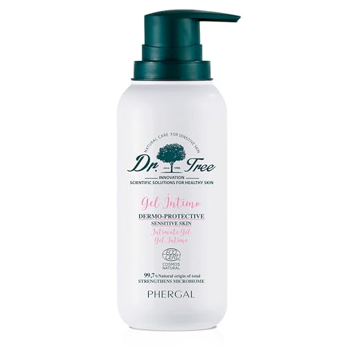 Dr. Tree | Gel intime dermoprotecteur hypoallergénique | Hygiène et hydratation ECO | Renforce le microbiome de votre peau, restaure la flore, élimine les odeurs et apaise les démangeaisons | 200 ml