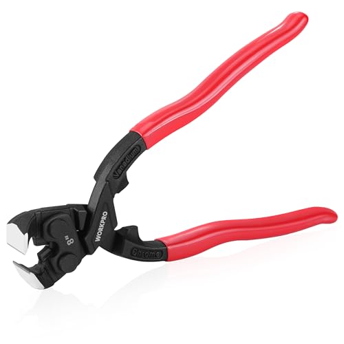 WORKPRO Tenaille Russe à Forte Démultiplication de 205 mm, Pince Coupante en Acier Cr-V avec Mécanisme de Préhension et Poignée Ergonomique, Idéale pour la Coupe et la Préhension
