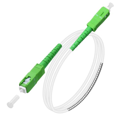 Speedoptic - Câble Fibre Optique Orange SFR Bouygues - SC/APC vers SC/APC - Rallonge Jarretiere (0,5 mètre)
