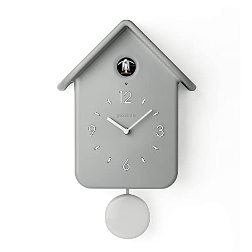 Guzzini - Home, QQ Coucou avec Pendule - Gris Clair, 24,8 x 12 x h39 cm - 16860208