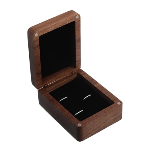 iplusmile Boîte À Boutons De Manchette En Bois : Organiseur Pour Pinces À Cravate, Étui De Rangement Pour Accessoires Pour Hommes, Idéal Pour Les Mariages D'affaires Et Les